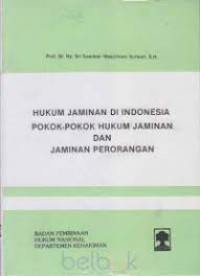Image of Hukum jaminan di Indonesia, pokok-pokok hukum jaminan dan jaminan perorangan