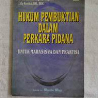 Image of Hukum pembuktian dalam perkara pidana