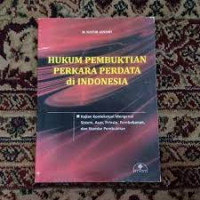 Image of HUKUM PEMBUKTIAN PERKARA PERDATA DI INDONESIA