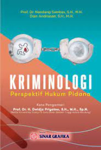 Image of Kriminologi : perspektif hukum pidana