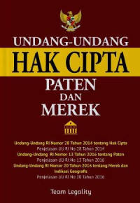 Image of Undang-Undang Hak Cipta Paten dan Merek