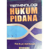 Image of Terminologi hukum pidana
