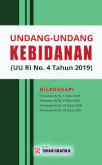 Image of Undang-undang kebidanan: UU RI No. 4 Tahun 2019